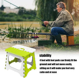 Stool Portable Stool Plastic Stool Folding Bench Foot Stool Fishing Chair with Multifunctional Handle Blendable Chair Foot