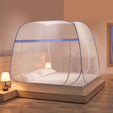 Pop Up Mosquito Net for Patio Bed Tent King Size Portable Mosquito Netting with Bottom Mesh Tent for Outside or Inside (Blue) In Australia - Darrahopens