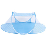 Baby Mosquito Net,Folding Crib Netting Baby Bedding Portable for Children Summer Supplies Infant Bed Net for Baby (Blue) In Australia - Darrahopens