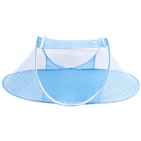 Baby Mosquito Net,Folding Crib Netting Baby Bedding Portable for Children Summer Supplies Infant Bed Net for Baby (Blue) In Australia - Darrahopens