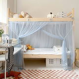 Bed Curtains Student Dormitory Mosquito Net 4 Corner Post Bed Canopy for Kid Teens Dustproof Loft Bed Curtains In Australia - Darrahopens
