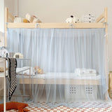 Bed Curtains Student Dormitory Mosquito Net 4 Corner Post Bed Canopy for Kid Teens Dustproof Loft Bed Curtains In Australia - Darrahopens