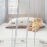 Bed Curtains Student Dormitory Mosquito Net 4 Corner Post Bed Canopy for Kid Teens Dustproof Loft Bed Curtains