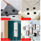 24 Pairs 1 Inch Round Hook and Loop Dots,Black Double Sided Sticky Tape Self Adhesive Nylon Sticky Back Strips Hook Loop Fasteners