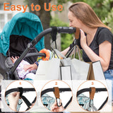 3 Pack Stroller Hooks for Hanging Bags and Shopping, Stroller Hooks for Bags, Multipurpose Organizer Hook Clip for Wheelchairs