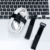 Fastening Nylon Strap with Buckle,10Pack Reusable Self-Adhesive Hook and Loop Cable Securing Straps,(1" x 8")
