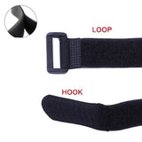 Fastening Nylon Strap with Buckle,10Pack Reusable Self-Adhesive Hook and Loop Cable Securing Straps,(1" x 8")