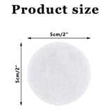 White 2 Inch Large Dots Round Self Adhesive Hook Loop Tape Strips,Tape Fasten Mounting Waterproof for Home, Office, School(20Pcs)