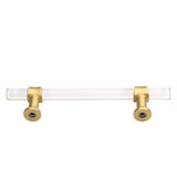 2 Pack Acrylic Drawer Pulls Kitchen Cabinet Handle Gold Dresser Drawer Pull Brushed Brass Cabinet Hardware In Australia - Darrahopens