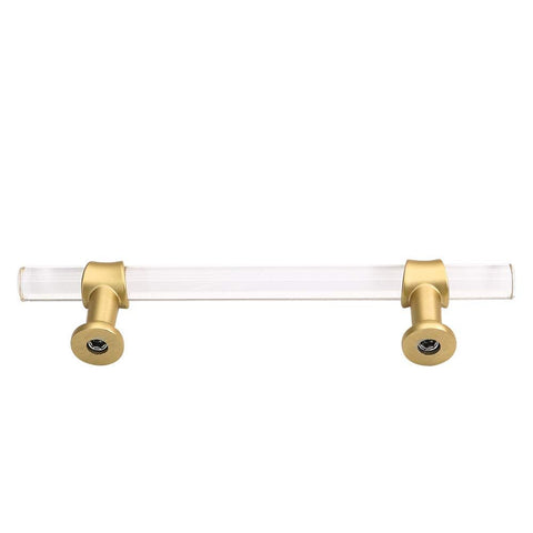 2 Pack Acrylic Drawer Pulls Kitchen Cabinet Handle Gold Dresser Drawer Pull Brushed Brass Cabinet Hardware In Australia - Darrahopens