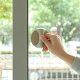 Round White Self-Stick Instant Cabinet Drawer Handle Helper Auxiliary Kitchen Cabinet Door Window Handle Sticker Convenient （2pcs）