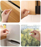 4pcs Cabinet Drawers Knobs, Adhesive Pastable Clear Acrylic Cabinet Knobs, Dresser Drawers Knob Door Knobs-Mltipurpose Knobs