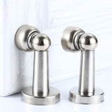 Door Stopper 2 Pack, Magnetic Door Stop Stainless Steel, with Double-Sided Adhesive Tape for Wall and Floor Mounting Hold