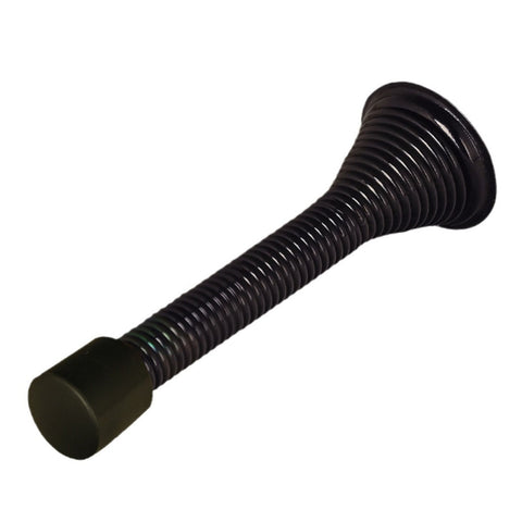 Door Stoppers, 10 Pack Spring Door Stops with Rubber Bumper, Satin Nickel Door Stoppers for Bottom of Door （black） In Australia - Darrahopens