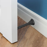 Door Stoppers, 10 Pack Spring Door Stops with Rubber Bumper, Satin Nickel Door Stoppers for Bottom of Door （black） In Australia - Darrahopens