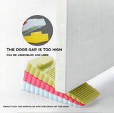 4pcs Door stoppers Rubber Door Stop Non-Slip Design Protects The Floor from Scratches and dents (pink, Gray, Yellow, Green) In Australia - Darrahopens