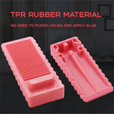4pcs Door stoppers Rubber Door Stop Non-Slip Design Protects The Floor from Scratches and dents (pink, Gray, Yellow, Green)