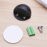 2 Pack Floor Door Stopper, Stainless Steel Sound Dampening Door Stop Bumper Wall Protetor Self Adhesive Screw Mount Anti-Collision