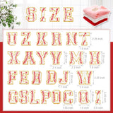 26 Pieces Glitters Patches Iron on Letters Chenille A-Z Patches Decorative Repair Embroidered Patches Personalized Sew On Patches
