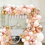 Orange Balloon Arch Kit Metallic Chrome Ballons with  Globos and Rose Gold Confetti Latex Balloon Wedding Birthday Party Decor In Australia - Darrahopens