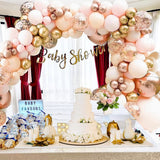 Orange Balloon Arch Kit Metallic Chrome Ballons with  Globos and Rose Gold Confetti Latex Balloon Wedding Birthday Party Decor In Australia - Darrahopens