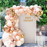 Orange Balloon Arch Kit Metallic Chrome Ballons with  Globos and Rose Gold Confetti Latex Balloon Wedding Birthday Party Decor In Australia - Darrahopens