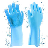 Reusable silicone dishwashing Household Cleaning Dishwashing gloves Bathroom,Pet Bathing, Cars, Fruit and More In Australia - Darrahopens