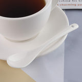Porcelain Egg Spoons for Soft-Boiled Eggs Coffee Tea Desserts Ceramic Spoon Set of 12-White  Dishwasher & Oven Safe