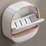 Waterproof Soap Dish with Drainage Box, Soap Holder with Drainage, Wall Mounted Soap Dish, Self-Adhesive Soap Holder, （3pcs）
