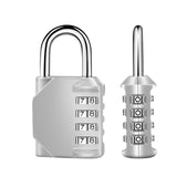 Combination Lock Outdoor, 4 Digit Re-settable Padlock for Gym, School, Fence, Employee Locker (silvery ) In Australia - Darrahopens