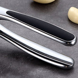 Garlic Press with Silicone Peeler & Brush - Garlic Mincer Tool - Easy to Use & Clean - Garlic Crusher - Rustproof Garlic Smasher In Australia - Darrahopens