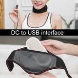 Electric Heating Neck Belt, Heated Neck Wrap, Pain Relief Timing Hot Compress Cervical Vertebra Wrap （black）