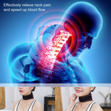 Electric Heating Neck Belt, Heated Neck Wrap, Pain Relief Timing Hot Compress Cervical Vertebra Wrap （black）