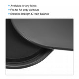 Exercise Core Sliders, Oval Glider Discs with Feet Covers, Dual Sided Usage in Home Gym for Full Body Workout