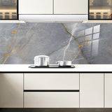 10 Pcs Marble 4 x 4 Inch Waterproof Peel and Stick Floor Tile Vinyl Floor Tiles Self Adhesive Stick Flooring Tiles for Kitchen