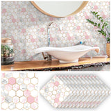 12 Pcs Peel and Stick Kitchen Backsplash Tiles Stickers, Self Adhesive Marble Floor Tiles, Wall Stickers for Bathroom Floor Home In Australia - Darrahopens