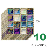 30Pcs Peel&Stick Mosaic Wall Tile Transfers for Home Decor, 4x4inch Self-Adhesive Waterproof Vinyl Splashback Sticker Tile Decal
