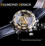 Classic Mens Skeleton Automatic Mechanical Watches Luxury Carving Flower Craft Watch with Stainless Steel Waterproof Bracelet In Australia - Darrahopens
