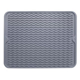Silicone Dish Drying Mat for Multiple Usage,Easy clean,Eco-friendly,Heat-resistant Silicone Mat for Kitchen Counter or Sink