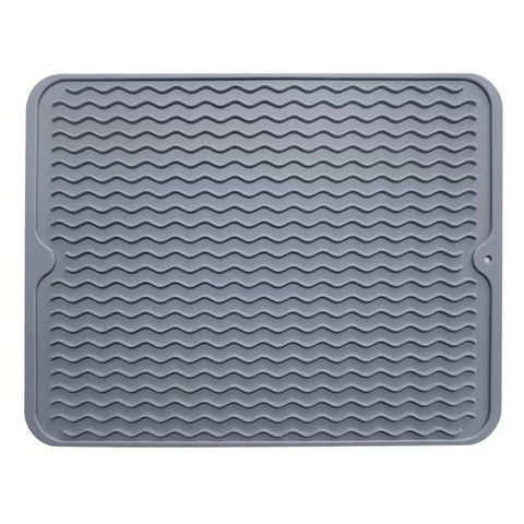 Silicone Dish Drying Mat for Multiple Usage,Easy clean,Eco-friendly,Heat-resistant Silicone Mat for Kitchen Counter or Sink