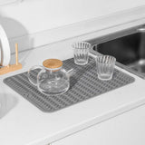 Silicone Dish Drying Mat for Multiple Usage,Easy clean,Eco-friendly,Heat-resistant Silicone Mat for Kitchen Counter or Sink