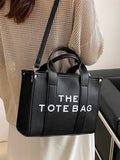 The Tote Bag for Women, Leather Tote Bag with Zipper Mini Personalized Top Handle Crossbody Handbags （black）