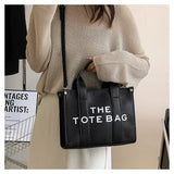 The Tote Bag for Women, Leather Tote Bag with Zipper Mini Personalized Top Handle Crossbody Handbags （black）