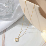 Jewelry Set for Women Girls - Bracelet Necklace Earrings,Simple,Cute,and Trendy Gifts for Women Girls (gold white set)