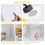 Chicken Feeder No Waste 6 Ports Automatic Poultry Feeder with 6Pcs Stopper & 1 Hole Saw, Weatherproof Reusable Gravity Chicken In Australia - Darrahopens