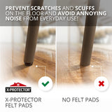 Furniture Pads-Felt Chair Pads for Hardwood Floors - Floor Protectors for Furniture Legs-Best Furniture Sliders for Hardwood（4pcs）