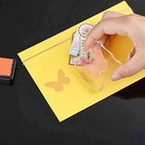 3 Pieces Stamp Blocks with Grid and Grip,Acrylic Clear Stamping Blocks Set Essential Stamping Tools for Scrapbooking Crafts Making
