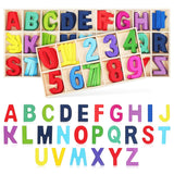 1 Set Wooden Letters Numbers Colored Wooden Spelling Letters Preschool Educational Early Learning Supplies Wood ABC Puzzle Boards In Australia - Darrahopens