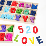 1 Set Wooden Letters Numbers Colored Wooden Spelling Letters Preschool Educational Early Learning Supplies Wood ABC Puzzle Boards In Australia - Darrahopens