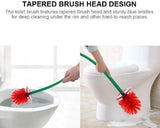 Cherry Toilet Brush and Holder Set Creative Cherry Giraffe Shape Round Bowl Scrubber Cleaner Set for Bathroom Kitchen (Cherry)
